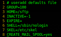 SFTP chroot jail: modify lines 3 and 6 to match as follow
