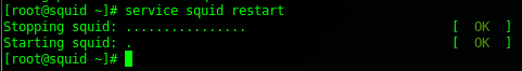 Squid basic authentication: we can't forget to restart the squid service…