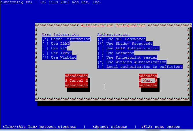 Active Directory domain join: configure exactly as shown on the screen