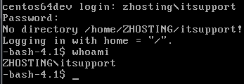Active Directory domain join: to login as a domain user use the following DOMAIN/username