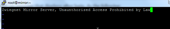 MOTD banner: type in what you would like it do display
