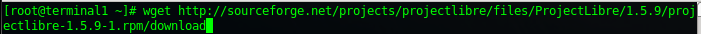 ProjectLibre install: in this case we are going to install/wget the RPM installer