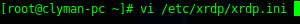 XRDP install: the main configuration file for XRDP is /etc/xrdp/xrdp.ini