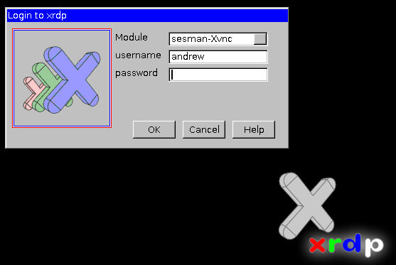XRDP install: that's it, now launch either a Linux rdesktop connection to the host, or a remote desktop session,…