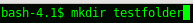 umask configuration: now let' check a folder