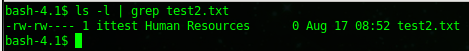 umask configuration: view the permissions