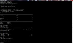 Terminal output of yum install perl.i386