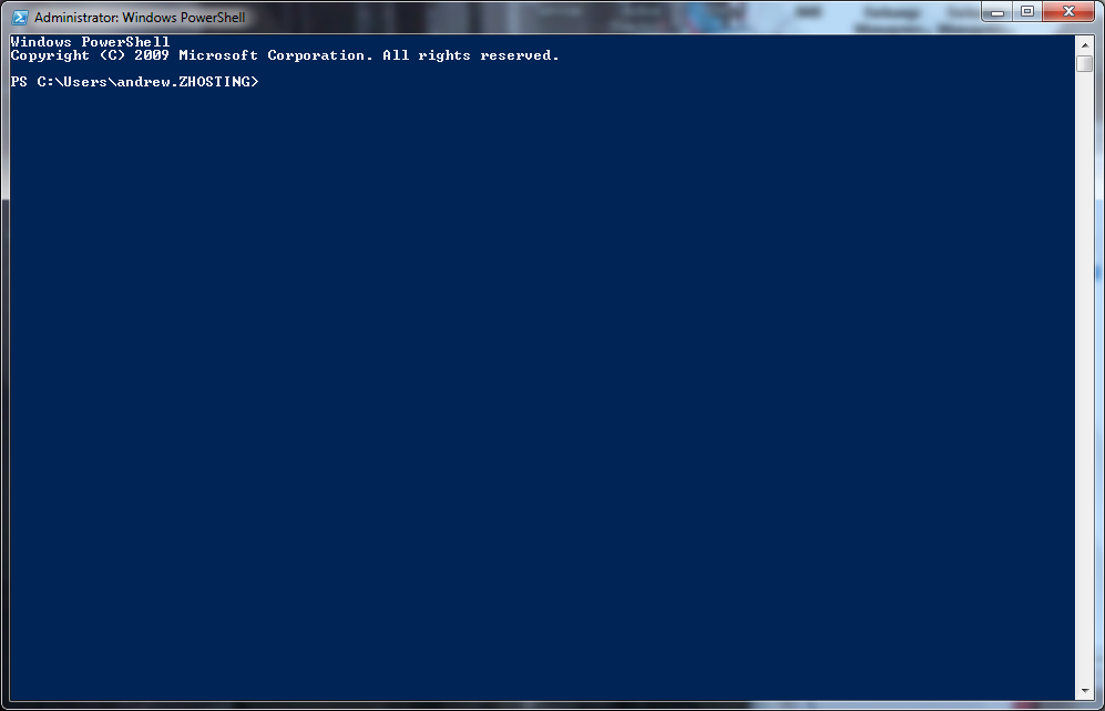 Server Core firewall: Open powershell/command window