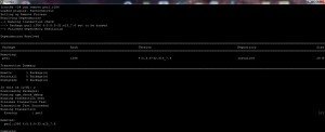 Terminal output of yum remove perl.i386