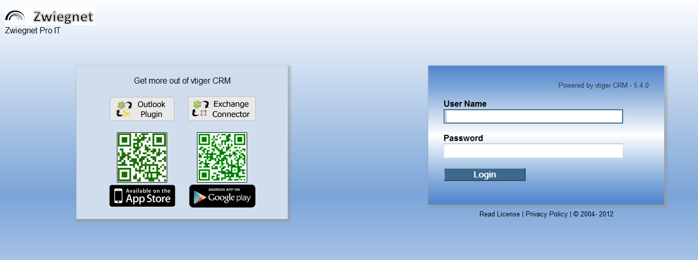 Install vTiger CRM On Windows Server: finish the installer, and you should be able to login to "ipaddress:8888"