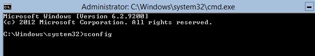 Server Core updates: login as administrator, and open sconfig