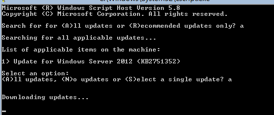 Server Core updates: it’s now downloading