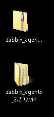 Zabbix Windows agent install: extract the agent once downloaded