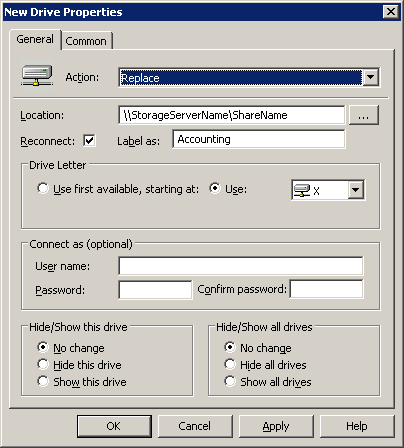 Map Shared Drive In Group Policy: Select Drive Maps, right click, and scroll over “new” and select mapped/network drive