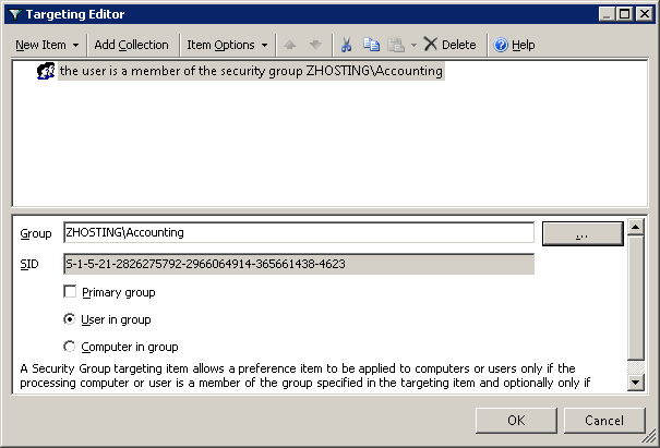 Map Shared Drive In Group Policy: hit the browse button (…) from there you can pick the security group from active directory