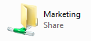 Marketing Samba share visible when browsing the server by UNC path from Windows