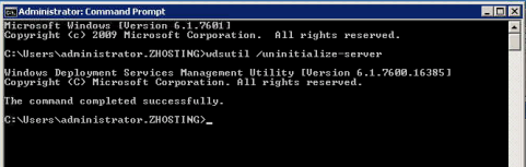 WDS move: wdsutil /uninitialize-server